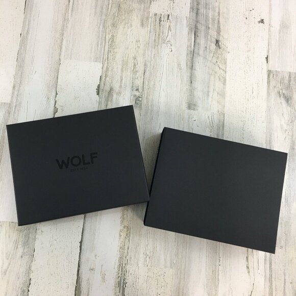 PACKAGING ONLY Box from WOLF Mustard Maria Medium Travel Jewelry Case - Picture 1 of 12